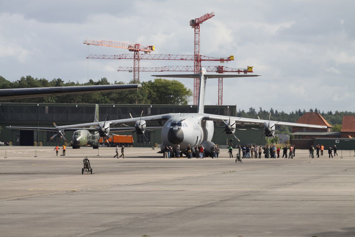 First A400M landing in Wunstorf First A400M landing in Wunstorf