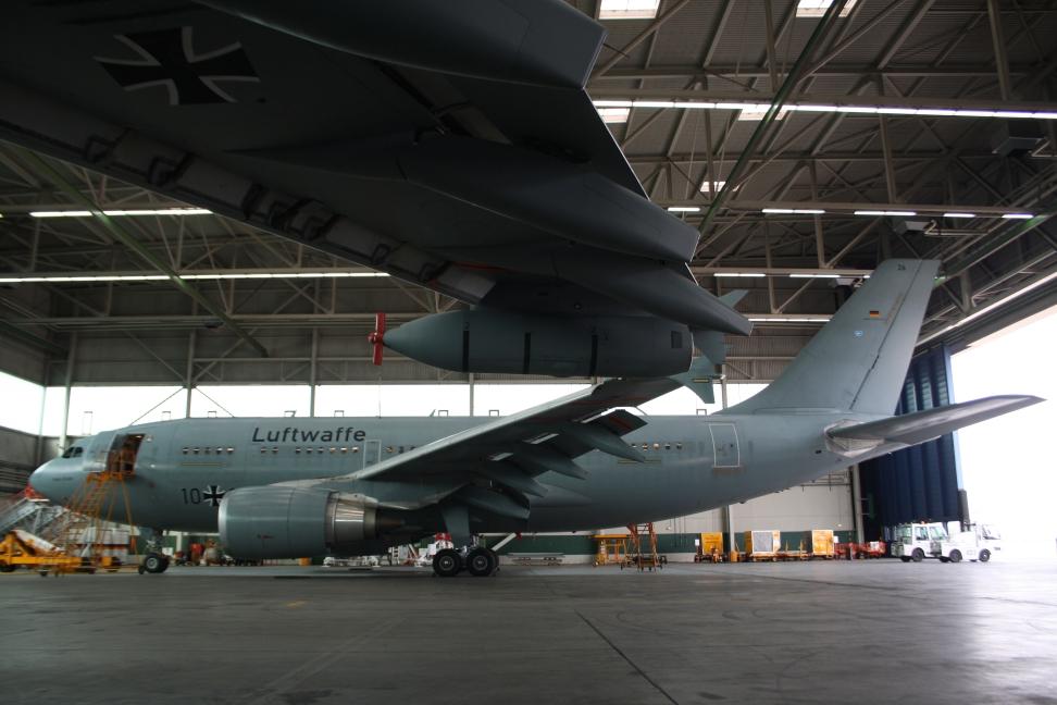 Airbus A310 MRTT inside the hangar Airbus A310 MRTT inside the hangar